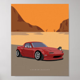 Affiche Miata MX5