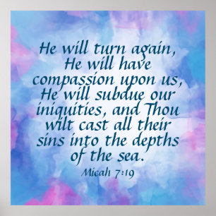 Affiche Micah 7:19