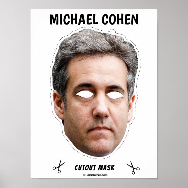 Affiche MICHAEL COHEN Masque Halloween (Devant)