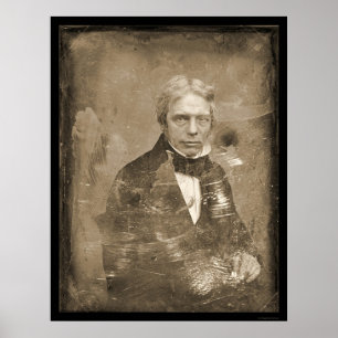 Affiche Michael Faraday Daguerreotype 1845