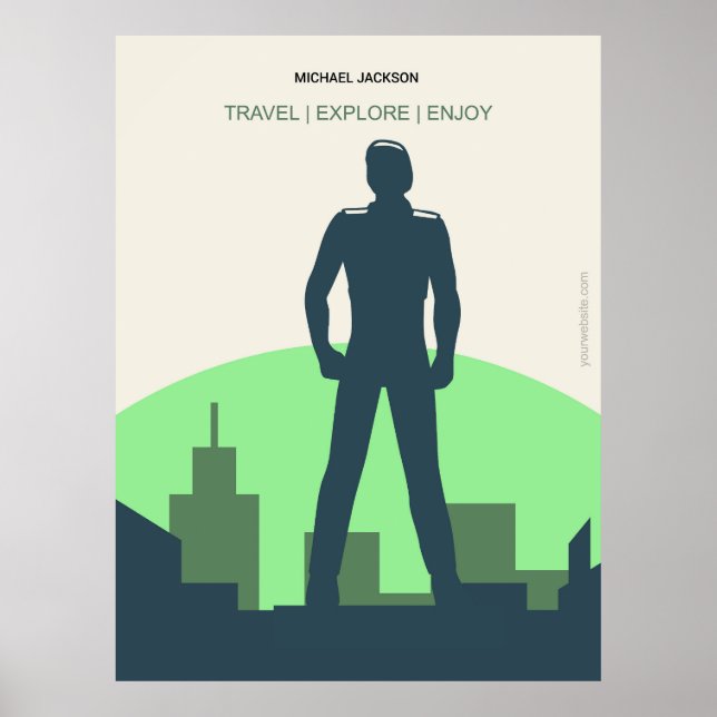 Affiche Michael Jackson le chanteur (Devant)