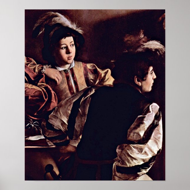 Affiche Michelangelo Caravaggio - Appel de St Matthew (Devant)
