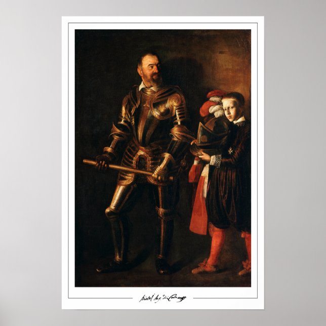 Affiche Michelangelo Merisi da Caravaggio Zedign Art Poste (Devant)