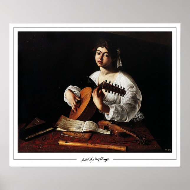 Affiche Michelangelo Merisi da Caravaggio Zedign Art Poste (Devant)