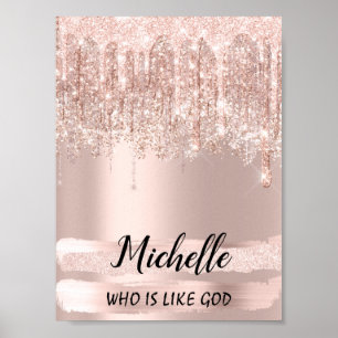 Affiche Michelle Name Meaning Birthday 16th Bridal Royal