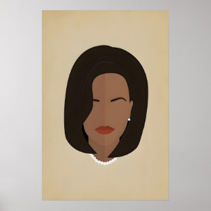Affiche Michelle Obama, icône des femmes noires qui font l