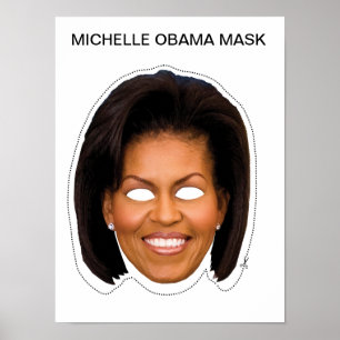 Affiche Michelle Obama Mask