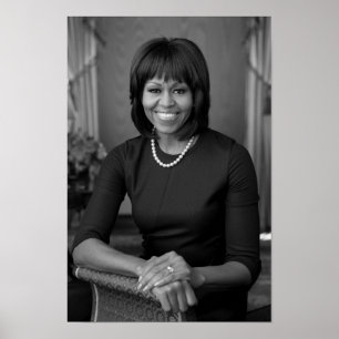 Affiche Michelle Obama Portrait Officiel - 2013