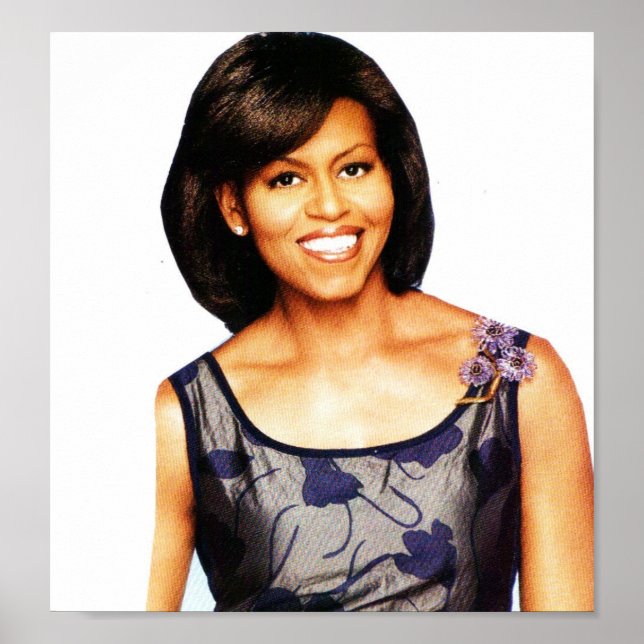 Affiche MICHELLE OBAMA SMILING (Devant)