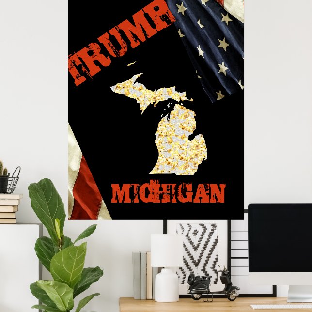 AFFICHE MICHIGAN  (Bureau à domicile)