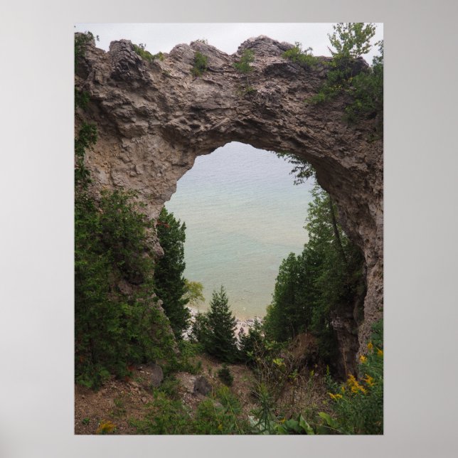 Affiche Michigan Arch Rock Geology Photo (Devant)
