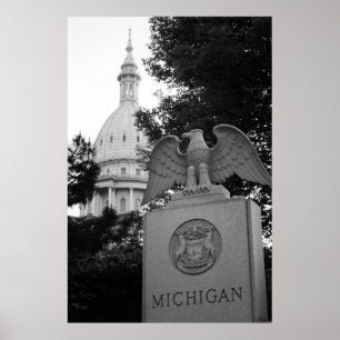 Affiche Michigan Capitol Building