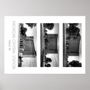 Affiche Michigan Central Train Station