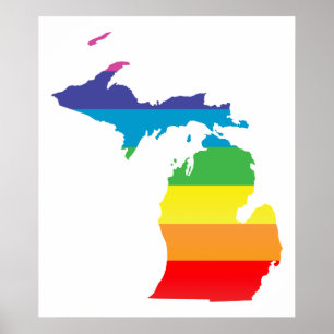 Affiche michigan pride.