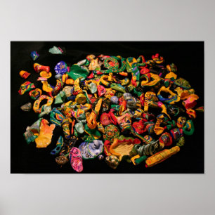 Affiche micro miniature de sculpture en