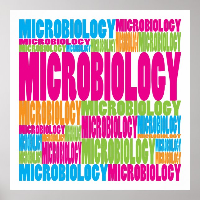 Affiche Microbiologie colorée (Devant)