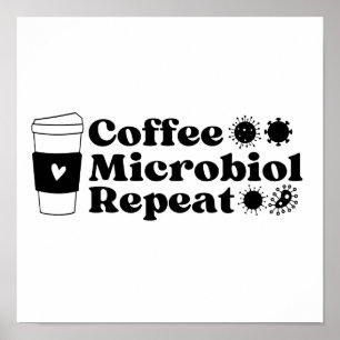 Affiche Microbiologie du café Répéter