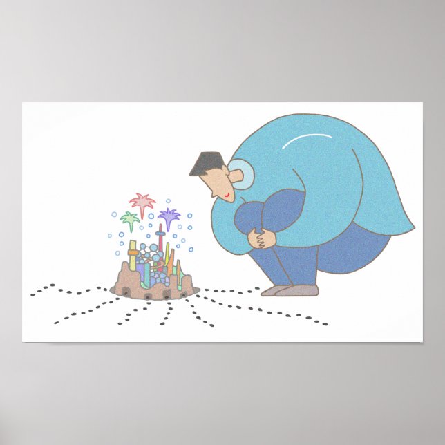Affiche Microcosme à vos pieds. (Devant)