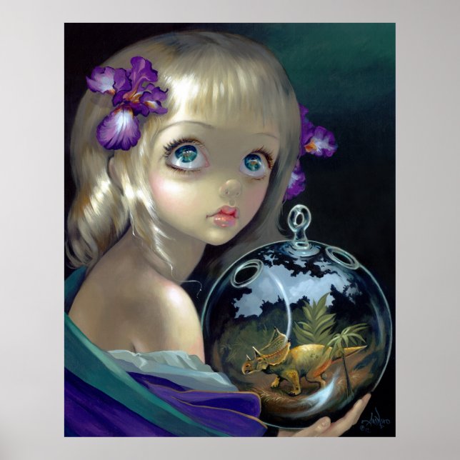 Affiche Microcosme : Tricératops ART IMPRIMER réalisme mag (Devant)