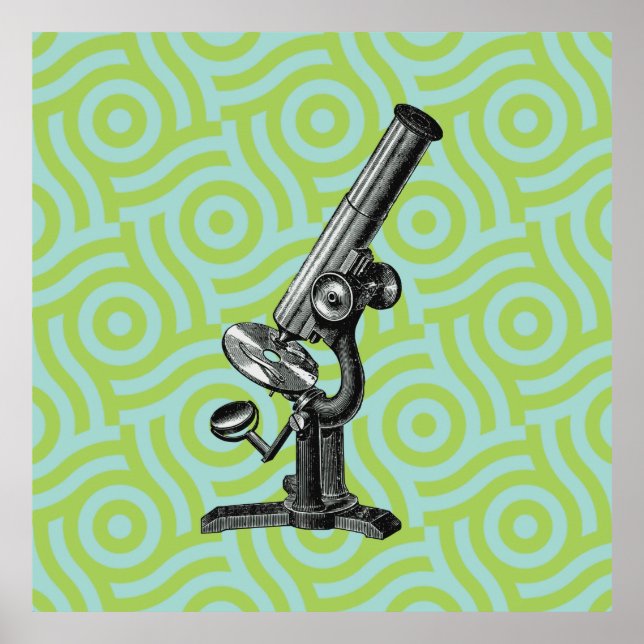 Affiche Microscope Pop Art (Devant)