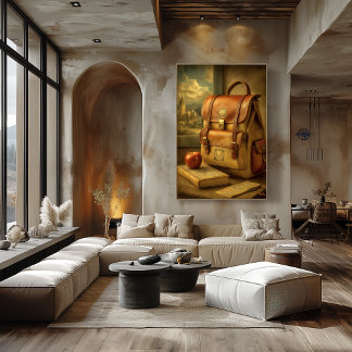 Affiche Mid-Century Retro Education Art – Timeless Journey