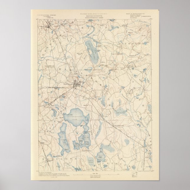 Affiche Middleborough, Massachusetts (Devant)