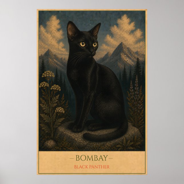 Affiche Midnight Majesty: Bombay Cat (Devant)
