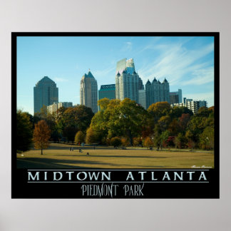 Affiche Midtown Atlanta - Piedmont Park