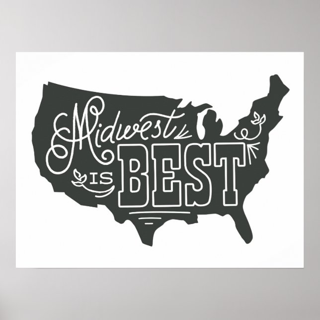 Affiche Midwest est le meilleur - Art Print (Devant)