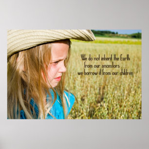 Affiche Midwest Farm Girl