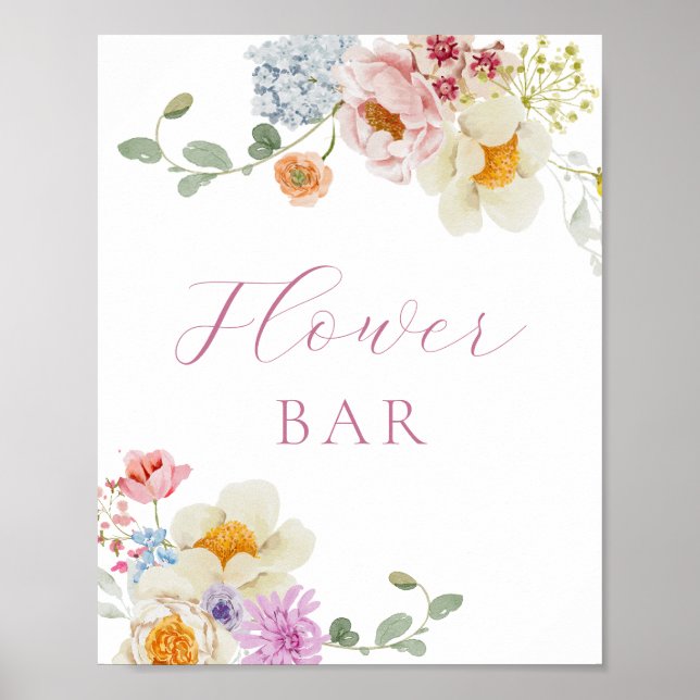 Affiche Miel de Fleur Sauvage Prairie Fleur Bar (Devant)
