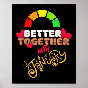 Affiche Mieux Avec Janvier Drôle Attractif Nouveau