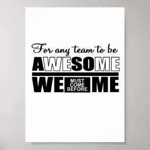 Affiche Mieux vaut travailler en équipe