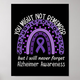 Affiche Might Not Remember Mois de sensibilisation à Alzhe