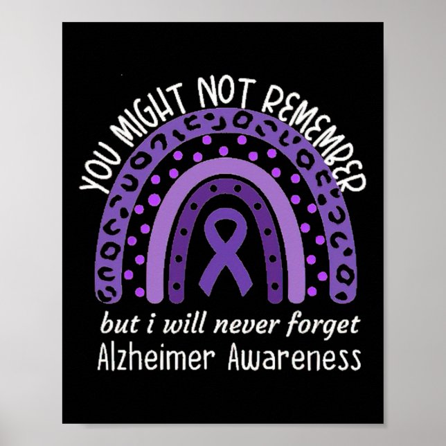 Affiche Might Not Remember Mois de sensibilisation à Alzhe (Devant)