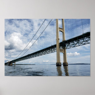 Affiche Mighty Mac, Mackinac Suspension Bridge, Michigan