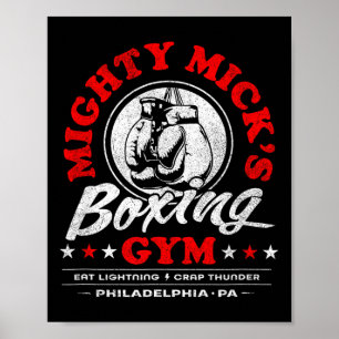 Affiche Mighty Mick's Boxing Gym Clic les années 70 Philad