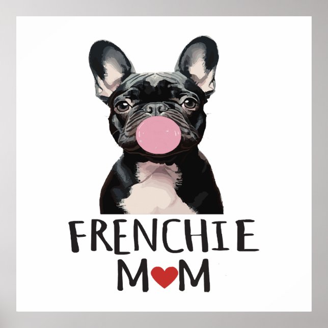 Affiche Mignon bouledogue français (Devant)