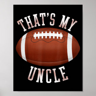 Affiche Mignon C'est Mon Oncle Là-bas Drôle de Football Ne