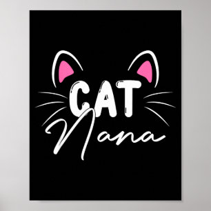Affiche Mignon chat nana visage de chat maman mère heureus