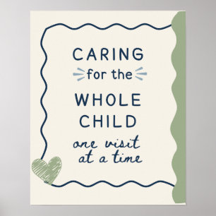 Affiche Mignon Doodle Soins de l'Enfant Entier Art