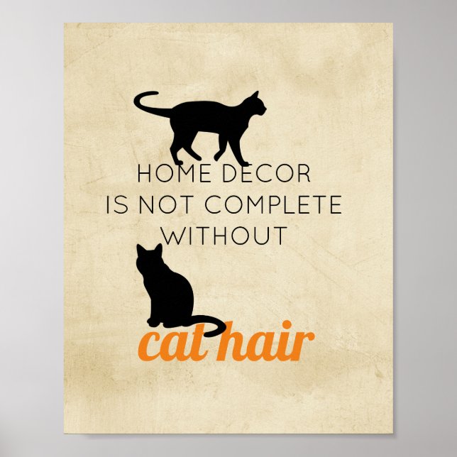 Affiche mignon humour d'affiche de devis de chat pour amou (Devant)