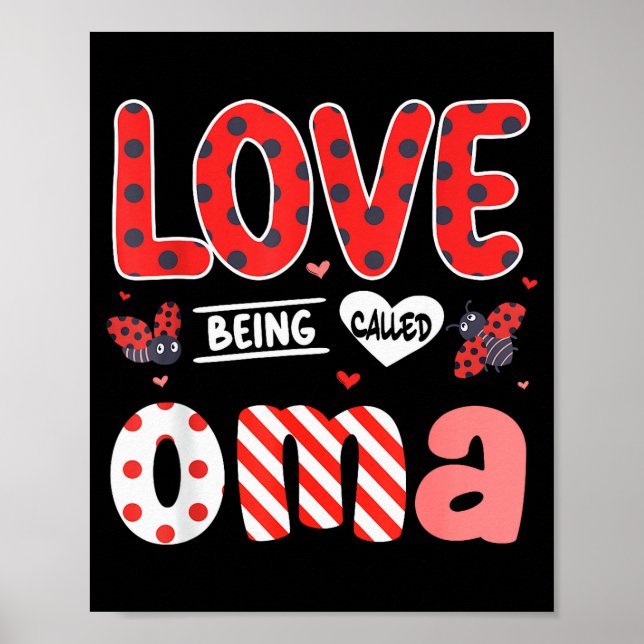 Affiche Mignon Je Suis Ravie D'être Appelée Oma Ladybug Jo (Devant)