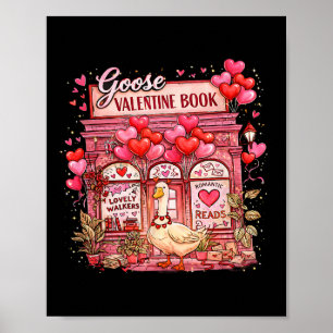 Affiche Mignon Joli Valentin Drôle Rose Humour Oie Coque