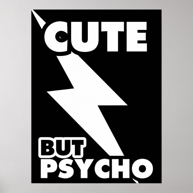 Affiche Mignon Mais Psycho (Devant)