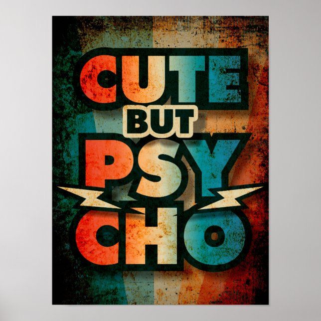 Affiche Mignon Mais Psychopathe (Devant)