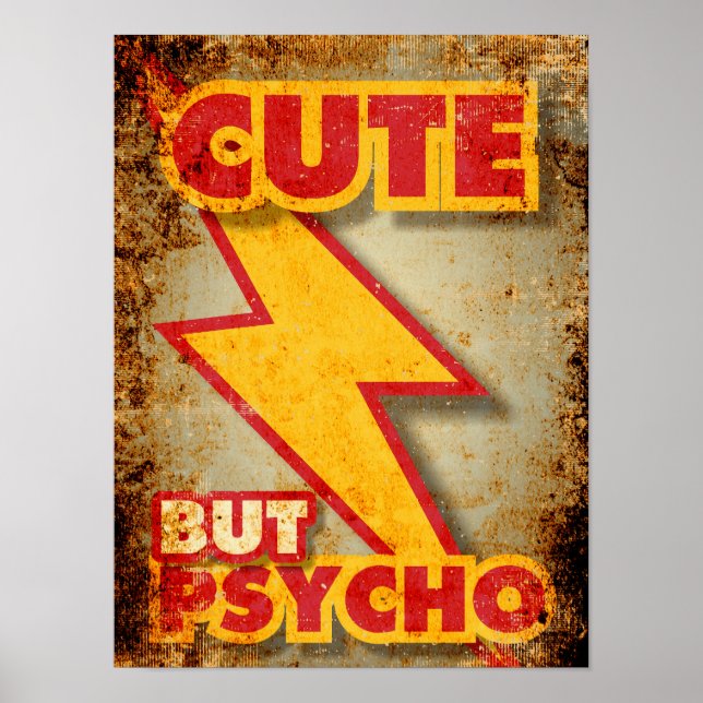 Affiche Mignon Mais Psychopathe (Devant)