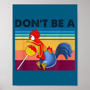 Affiche Mignon N'achetez pas humour sucré drôle poulet