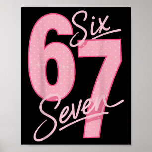 Affiche Mignon Rose 67 Six Sept Mèmes Drôles Femmes Filles