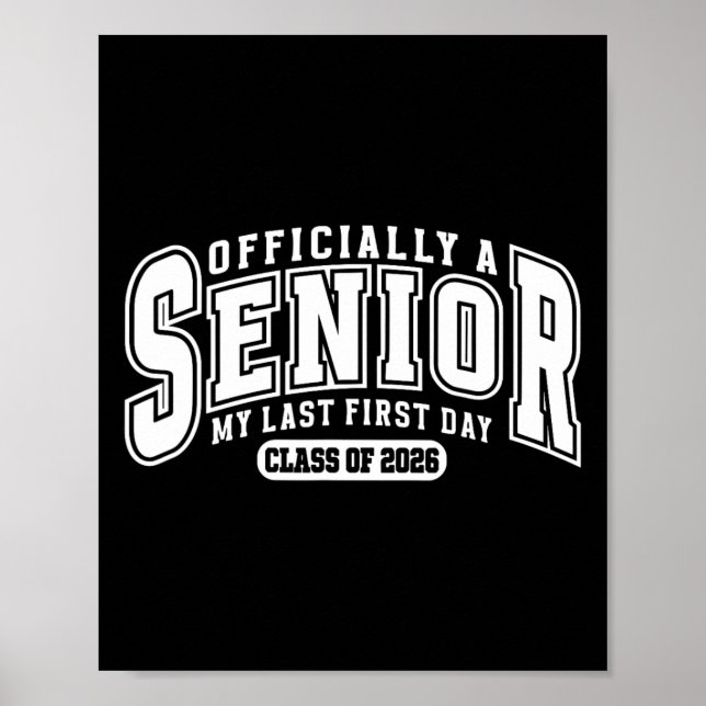 Affiche Mignon un senior mon dernier premier jour Cl de 20 (Devant)